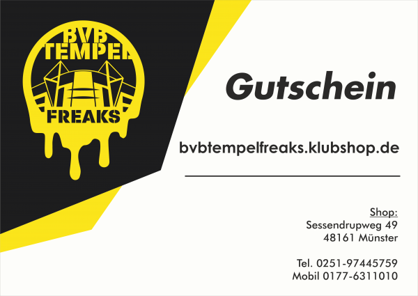 Gutschein 50 Euro BVB Tempelfreaks